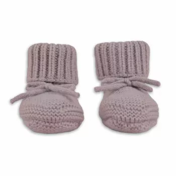 Lodger Slipper Merino Wool Baby Shoes, Rose, 0-6 Months