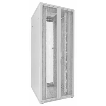 DSIT 42U 19 inch Server Cabinet, Perforated Double Doors Front and Rear, White, 800x1000x2000mm (DS8042DD-W)