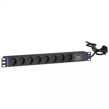 DSIT 19 inch 8-Way Surge Protection Power Strip with Earthing Contact (DS-8PDU-SPD-PE)