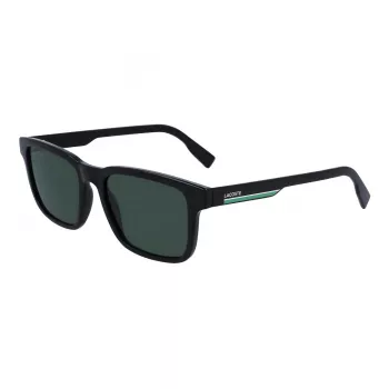 Lacoste Men's L997S-1 Rectangular Sunglasses, Black/Grey, 54mm