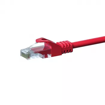 DSIT CAT 5e U/UTP Network Cable, 0.25 m, Red, CCA, RJ45 DC-C55-002
