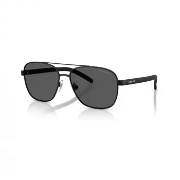 Arnette AN30877538359 Men's Sunglasses, Polarised, Matte Black Frame, Grey Lenses, 59/18/145 mm