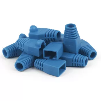 DSIT DANICOM RJ45 Cable Boot Blue Large - 10 Pieces DC-RJ45-BOOT-L-BLUE-10PCE