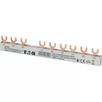 Eaton 3-Phase Fork Busbar 10mm² 6 Modules 63A EVG3PHAS/N/6MODUL/LS 303366