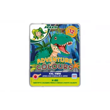 JOLLY X-BIG Adventure Colours Coloured Pencils, Assorted Colours, 12-Pack (3099-0151)