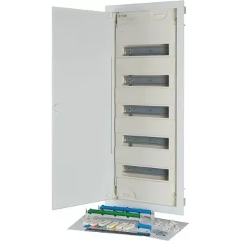 Eaton flush-mounted distribution cabinet 5-Row, 60 module units KLV-60HWP-F (302412)