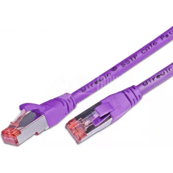 Wirewin CAT6 S/FTP LSOH Patch Cable, 1m, Purple (PKW-PIMF-KAT6 1.0 VT)