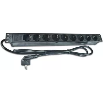 Wirewin 19-inch 1U Power Distribution Unit with 9 Schuko Sockets (NVL9)