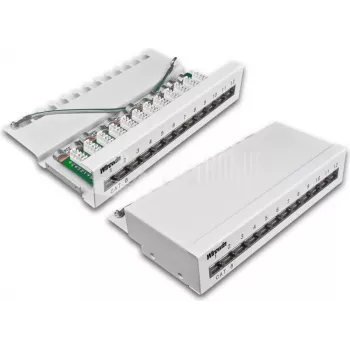 Wirewin 12-Port CAT6 Desktop Patch Panel, Shielded, LSA+ Connection (DVP-TRIO-K6 12)