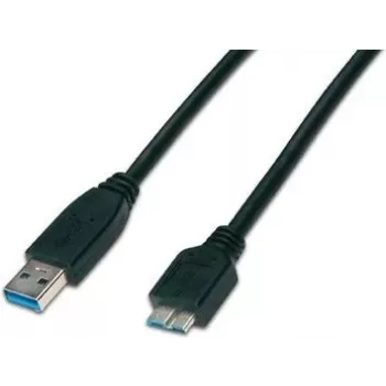 Wirewin USB 3.0 A-MB MM 0.5 SW - 0.5m USB-A to Micro-B Cable, Black