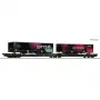 Roco 6600170 DC TX Logistik Sgns Flat Wagon H0