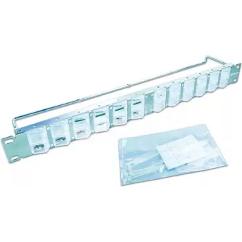 Wirewin High-Quality 24-Port Keystone Module Blank Panel, 0° or 45° Angle Adjustable Keystone System (WKS PANEL 24 DYN ANG)