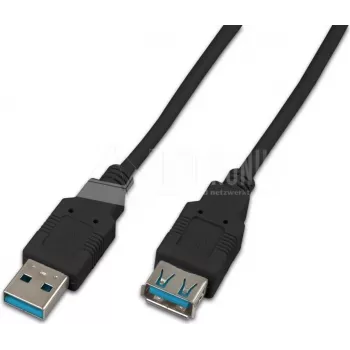 Wirewin USB 3.0 A-A MF 3.0 SW USB Cable 3 m USB 3.2 Gen 1 (3.1 Gen 1) USB A Black
