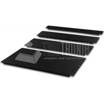 Wirewin BP 1U BL 19-inch Rack Brush Cable Management Panel, Black