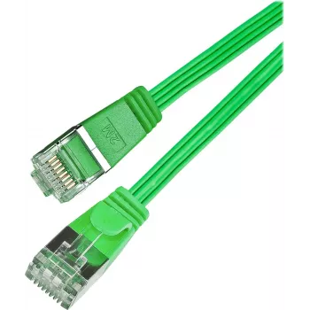 Wirewin Cat.6 Slim Patch Cable, STP (PIMF), 0.1 m, Green PKW-STP-SLIM-KAT6 0.1 GN