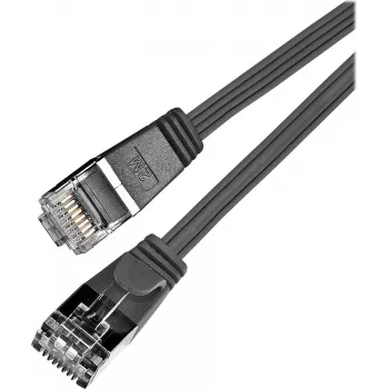Wirewin Triotronik PKW-STP-SLIM-KAT6 1.0 SW Cat6 U/FTP Slim Ethernet Patch Cable, 1 m, Black