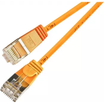 Wirewin Triotronik PKW-LIGHT-STP-K6 10.0 OR Cat6 F/FTP Patch Cable, RJ45 Plug to Plug, 10 m, Orange