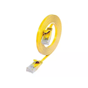 Wirewin Triotronik Cat6 U/UTP Patch Cable 20m Yellow RJ45 PKW-SLIM-KAT6 20.0 GE