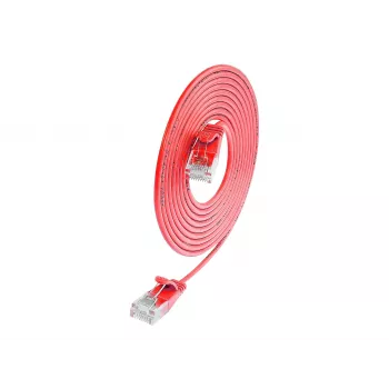 Wirewin SLIM UL6 10 RT - Cat.6 Slim-Light Patch Cable, U/UTP, 10 m, Red PKW-LIGHT-K6 10.0 RT
