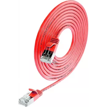 Wirewin Triotronik PKW-LIGHT-STP-K6 0.5 RT - Cat6 F/FTP Patch Cable, RJ-45 Plug to Plug, Red, 0.5 m