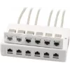 Wirewin 2x 6-Port Surface-Mounted Box for Keystone Modules, Grey, Plastic Keystone System (125460)