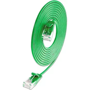 Wirewin SLIM KAT6A 10 Gigabit Light Patch Cable Round, U/UTP, Ø 3.6 mm, Green (SLIM-L-UU-K6A 0.1 GN)