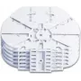 Optotec FOCUS-SAMR-HD4-12H Splice Module for LFC Enclosures, 4 Single Reduced (CTR) Splice Cassettes, max. 48 Fibres, FTTx