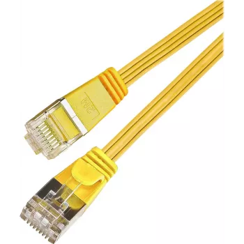 Wirewin SLIM S6 15 GE - Cat.6 SLIM Patch Cable, STP (PIMF), 15 m, Yellow PKW-STP-SLIM-KAT6 15.0 GE