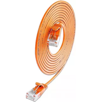 Wirewin SLIM Cat.6A 10 Gigabit U/UTP Slim Patch Cable, 0.1 m, Orange SLIM-L-UU-K6A 0.1 OR