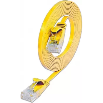 Wirewin Triotronik Cat6 U/UTP Patch Cable, 3m, RJ45 Plug to Plug, Yellow PKW-SLIM-KAT6 3.0 GE