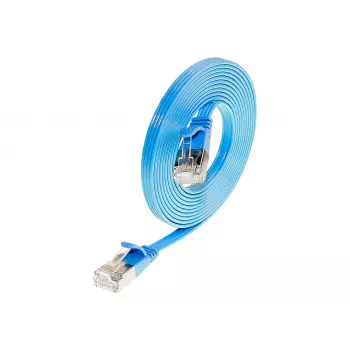 Wirewin Triotronik Cat6 U/FTP Slim Ethernet Patch Cable, 10 m, Blue PKW-STP-SLIM-KAT6 10.0 BL