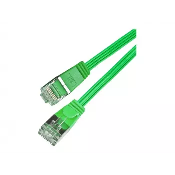 Wirewin SLIM S6 15 GN - Cat.6 SLIM Patch Cable, STP (PIMF), 15 m, Green PKW-STP-SLIM-KAT6 15.0 GN