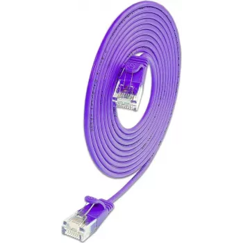 Wirewin SLIM KAT6A 10 Gigabit Light Patch Cable, U/UTP, Ø 3.6 mm, Violet, 1.5 m SLIM-L-UU-K6A 1.5 VT