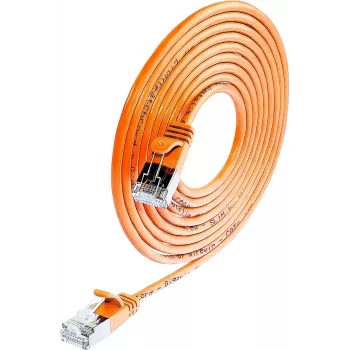 Wirewin Triotronik PKW-LIGHT-STP-K6 0.15 OR Cat6 F/FTP Patch Cable, RJ-45 Plug to Plug, 0.15 m, Orange