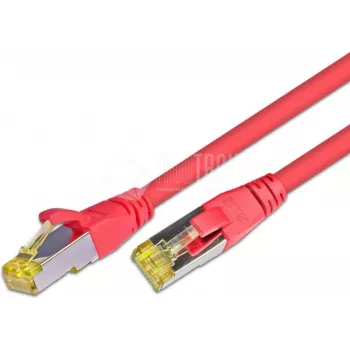 Wirewin Cat.6a S/FTP Network Patch Cable, 0.5m, Red, AWG26, 10Gbps PKW-PIMF-KAT6A 0.5 RT