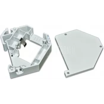 Wirewin WKS DIN Rail Kit – Keystone Jack DIN Rail Mounting Bracket, Plastic, Grey