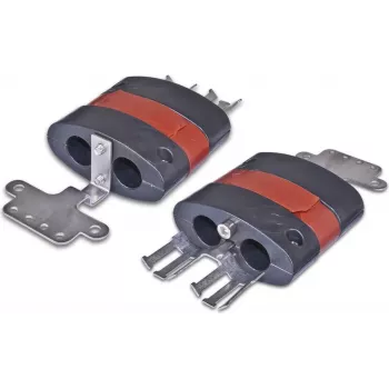 Optotec silicone cold-shrink cable entry seal kit for 2 cables (12-20mm), oval FTTx (FOCUS-ODCKIT-CCSO-2X20)