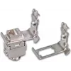 Wirewin DIN rail adapter for keystone socket mounting, metal keystone system (WKS DIN RAIL HOLDER 1)