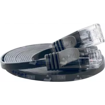 Wirewin Cat.6 SLIM Patch Cable, U/UTP, 0.15 m, Black PKW-SLIM-KAT6 0.15 SW