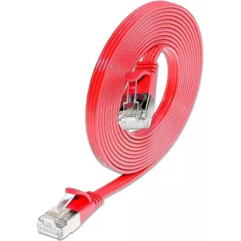 Wirewin Triotronik 0.15m Cat6 U/FTP Slim Ethernet Patch Cable, Red PKW-STP-SLIM-KAT6 0.15 RT