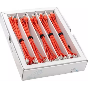 Wirewin SLIM KAT6A 10 Gigabit Light Patch Cable, 0.15m, U/FTP, Ø 3.8mm, Red, 50-Pack SLIM-LS-K6A 0.15 RD 50