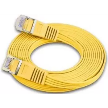 Wirewin Triotronik Cat6 U/FTP Slim Ethernet Patch Cable, 3m, Yellow PKW-STP-SLIM-KAT6 3.0 GE