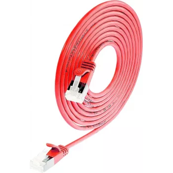 Wirewin Cat 6a U/FTP Slim Patch Cable, Red, 5.0m PKW-LIGHT-STP-K6A 5.0 RT