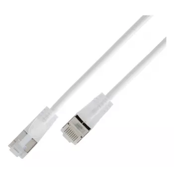 Wirewin SLIM KAT6A 10 Gigabit Light Patch Cable Round, U/UTP, Ø 3.6 mm, White (SLIM-L-UU-K6A 7.5 WT)
