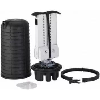 Optotec IP68 Outdoor Dome Splice Closure, Max 432 Fibres, 525mm Height, 2x Oval, 8x Round FTTx (FOCUS-ODC2-CB)