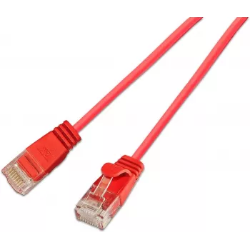 Wirewin SLIM KAT6A 10 Gigabit Light Patch Cable, U/UTP, 3.6 mm, Red, 5.0 m (SLIM-L-UU-K6A 5.0 RD)