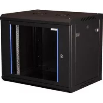 Wirewin 19 inch Wall Cabinet, Single-Piece, Pro 3rd Generation, 600x450mm, Black (WCAB PS3 600X450X9U B)