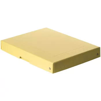 FALKEN PURE Storage Box 500 Sheets Pastel Yellow 24.0 x 32.0 x 4.0 cm, 1 Pc. (22001928000F)