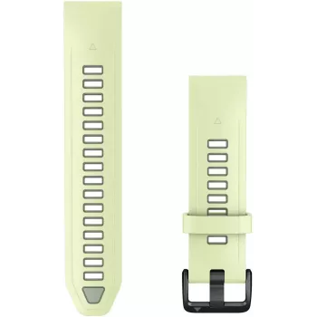 Garmin QuickFit 20 mm Silicone Watch Band, Lemon/Willow Green, 010-14506-01