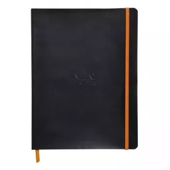 RHODIA RHODIARAMA Notebook B5 ruled Black Faux Leather 80 Sheets 117502C